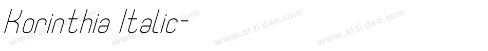 Korinthia Italic字体转换